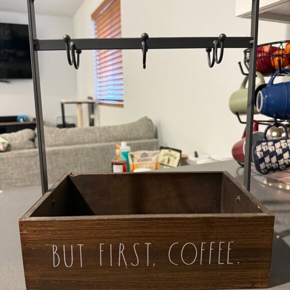 Rae Dunn Coffee Mug Holder – 6-Hook Coffee Mug Rack with Rustic Style - Picture 3 of 4